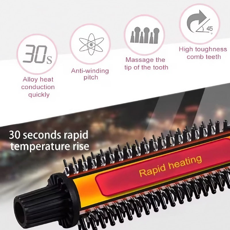 Constant Temperature Curling Comb Black And White