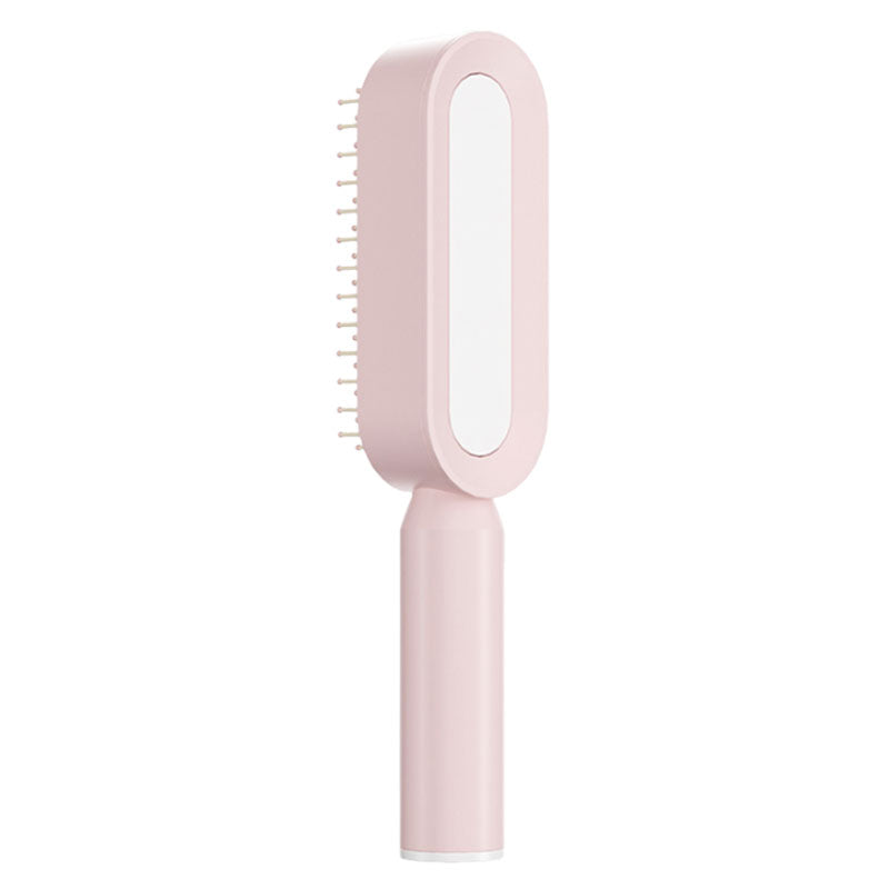 Press Clean Air Bag Massage Brush pink