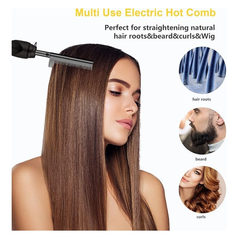 2in1 Fast Heating Hair Straightener Brush