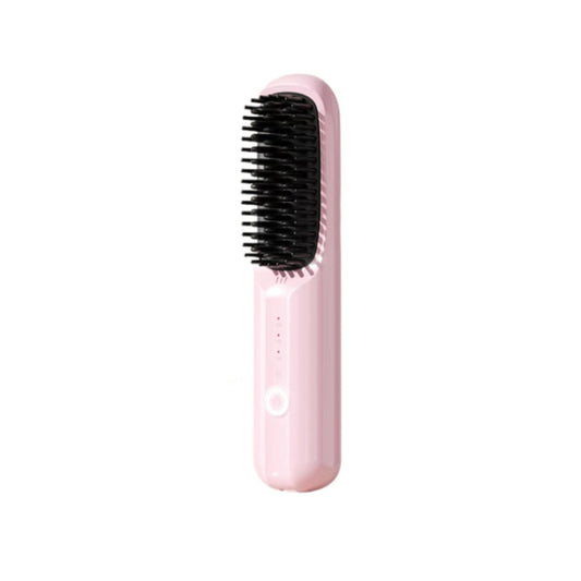 Wireless Portable Straightening Comb Pink