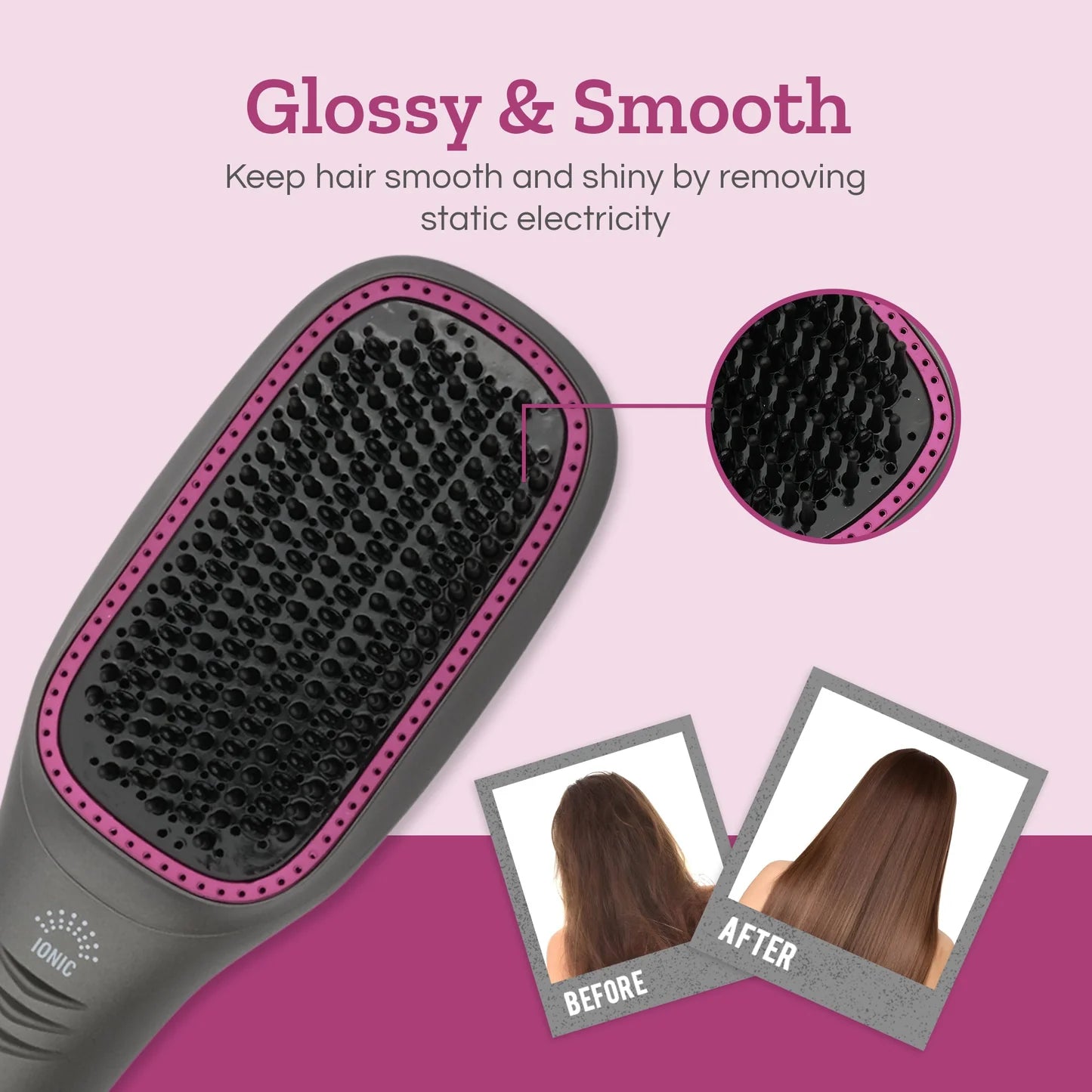 3 in 1 Negative Ion Blow Dryer Brush Gold - Anmmi Beauty 